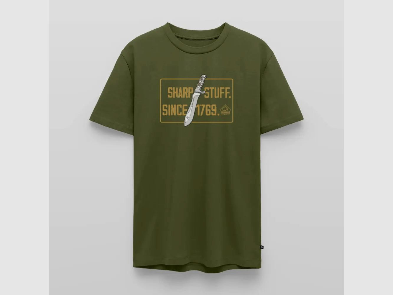 PUMA Męska Premium Koszulka "Sharp stuff since 1769 Gold"