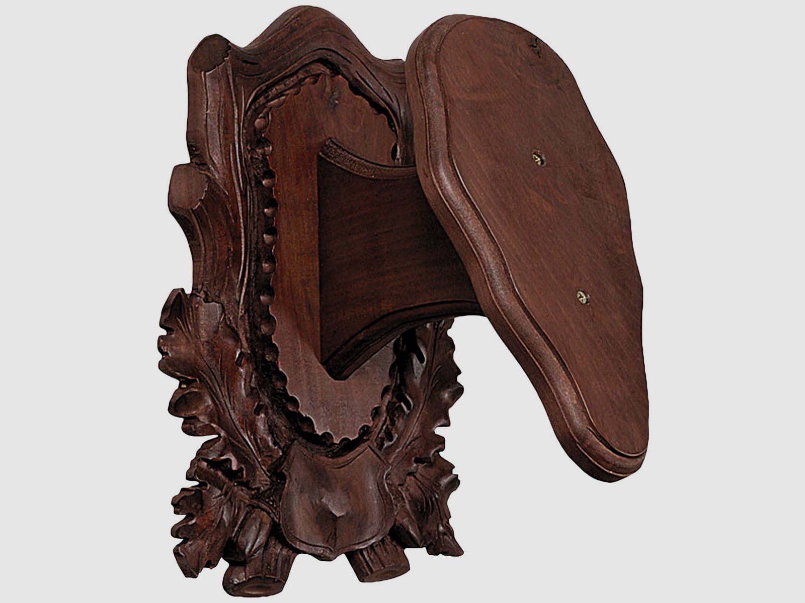 Czarny rzeźbiony tarcza muflonowa