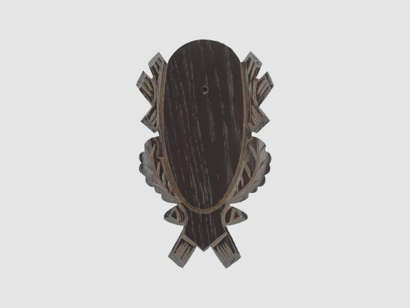 EUROHUNT Placa Trofeo Corzo Roble Oscuro 21x12 cm - Presentación Noble de Sus Trofeos de Caza, imagen 1 de 3