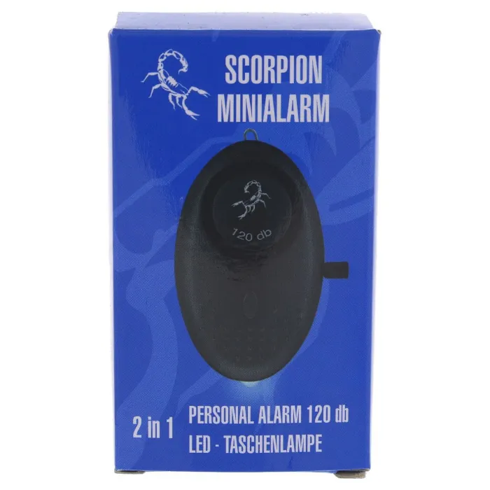 Scorpion Persoonlijk Alarm 120 dB Zwart, afbeelding 2 van 3