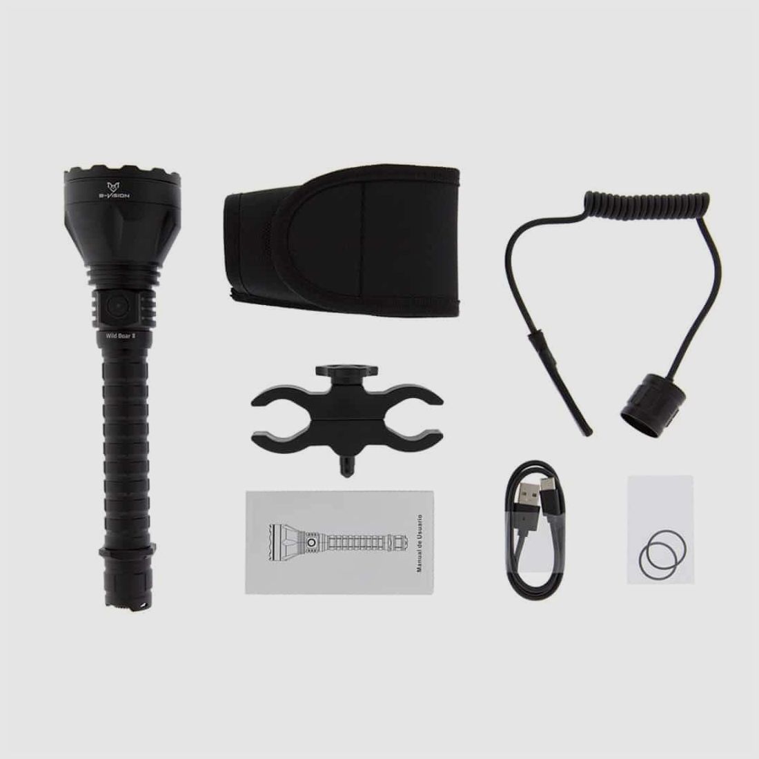 Lampe de poche LED WILD BOAR II 1.350 LUM avec Kit de Chasse B-VISION, image 2 sur 11