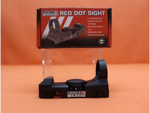 Swiss Arms Swiss Arms Red Dot Sight mirino a punto rosso in polimero per profilo Weaver-/Picatinny