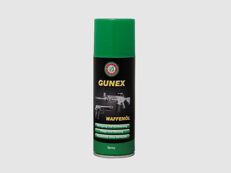 Gunex WaffenĂ¶l Spray 200ml, Pflegt und schĂĽtzt Metalle aller Art