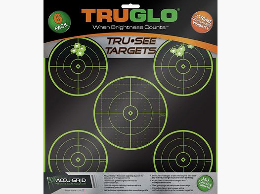 Truglo Zielscheiben klein, 6er Set