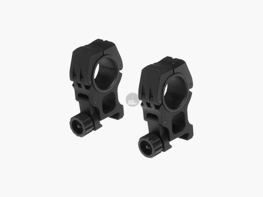 Aim-O M10 Mount Rings 25.4mm / 30mm-Black