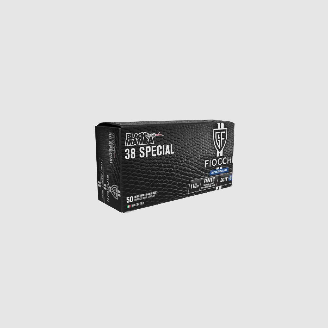 Munition Fiocchi FMJTC Black Mamba 110gr .38 Spec., Bild 1 von 2
