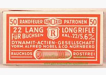 RWS (WZd.Fa.Rottweil) geweerpatronen .22 lr /5,6x16 doel DM 1