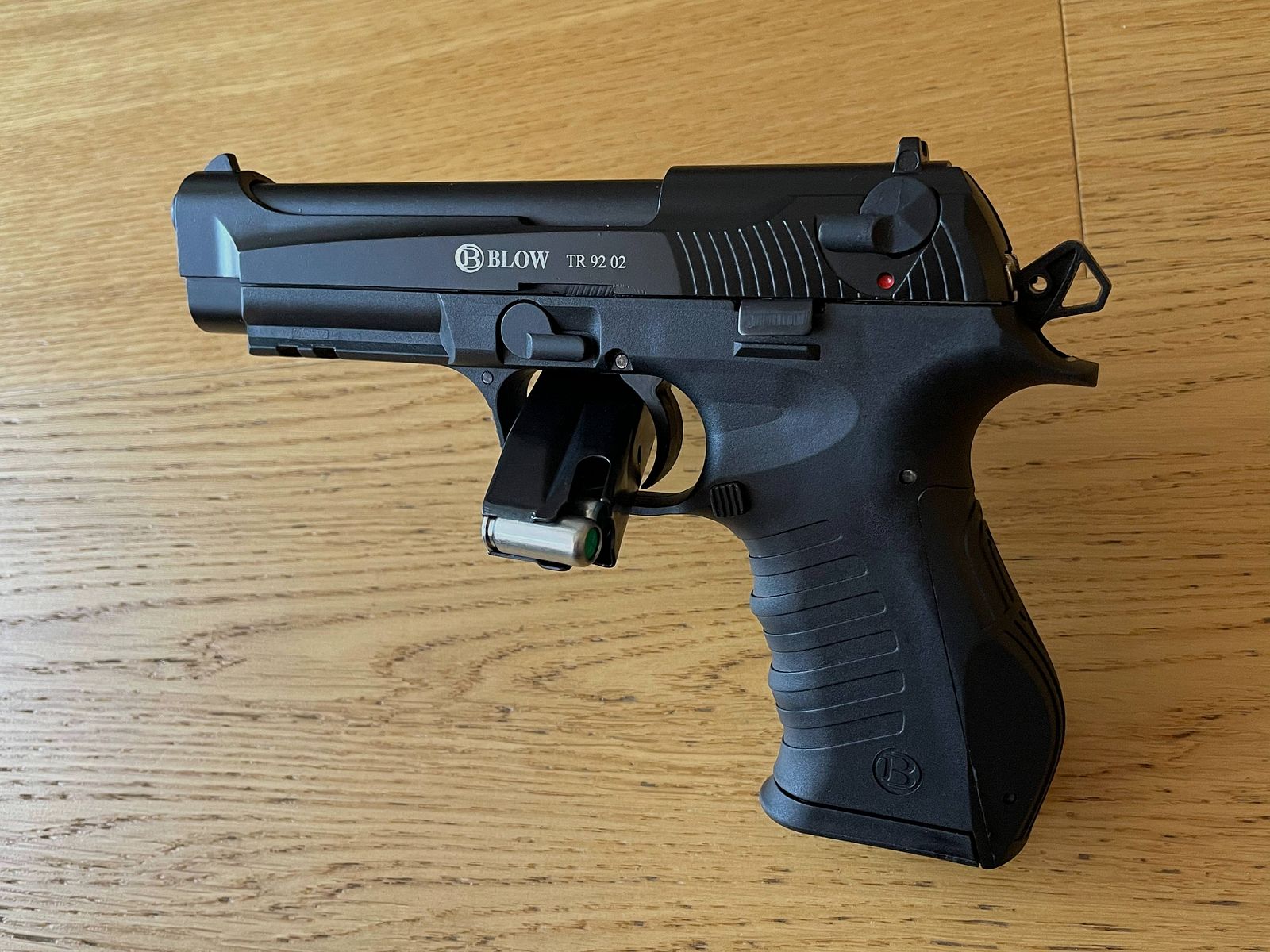BLOW TR92-02 Black – 9 mm P.A.K. / Beretta M9A3 / M9A4 Style – Wysyłka na terenie całej UE / EU-Wide Shipping, zdjęcie 9 z 11