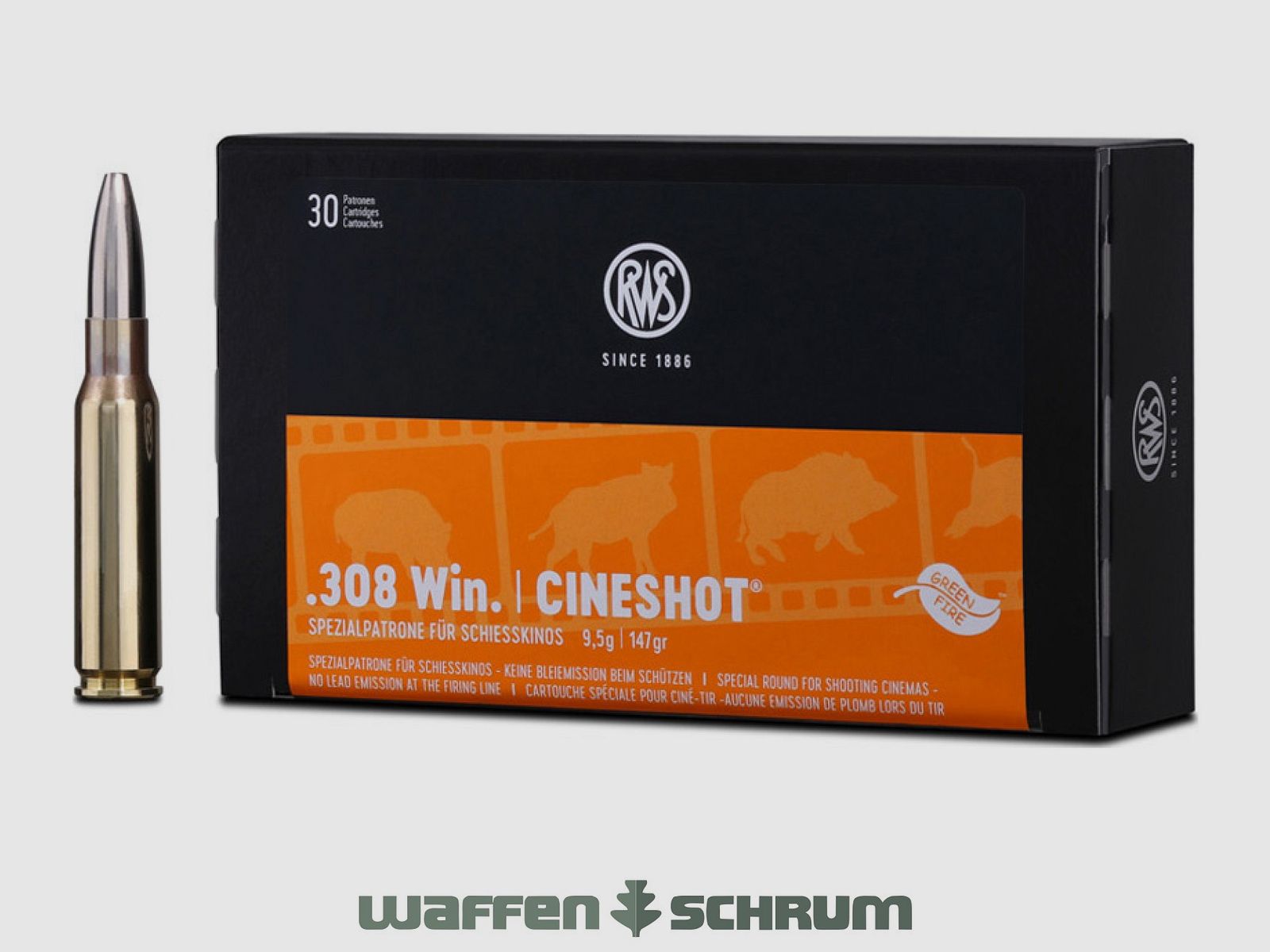 RWS Cineshot 9,5g - 147gr .308Win 30er Pck.