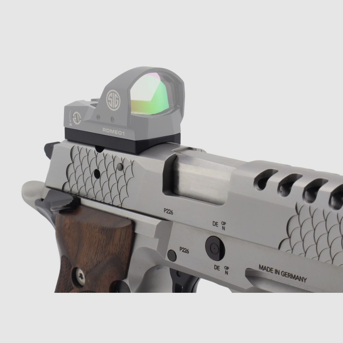 Piastra adattatore OR ROMEO 1 / PRO per pistole Sig Sauer P226 / P220 X-Series (produzione tedesca) Optical-Ready | X-Short X-Five X-Six X5 X6