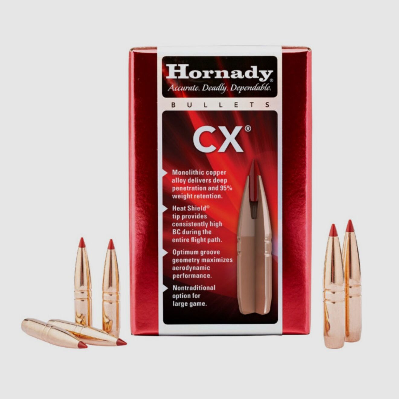 Hornady CX .224 50 gr | lead-free hunting bullet. #22402