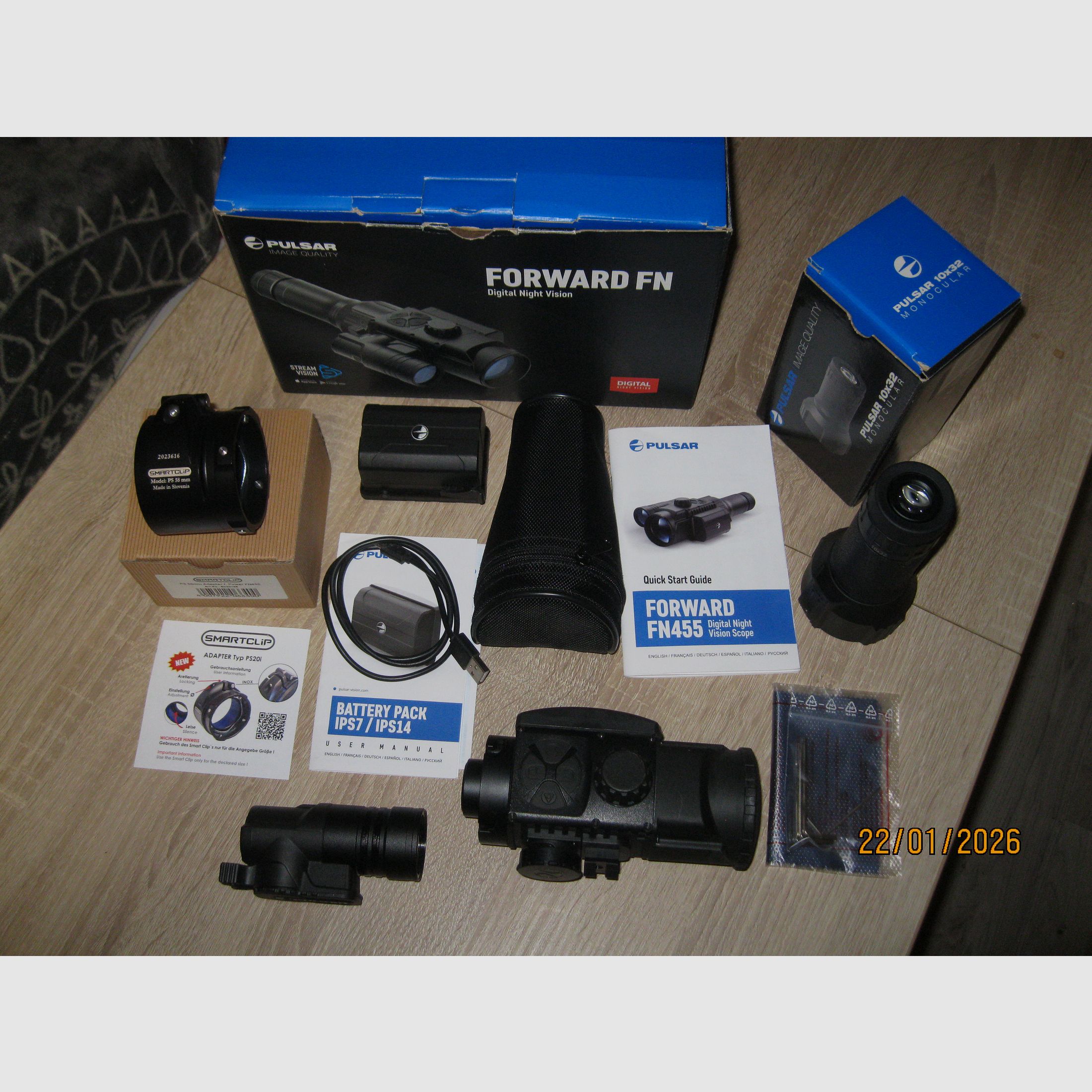 Night vision device Pulsar Foreard FN455 as good as new, in excellent condition.