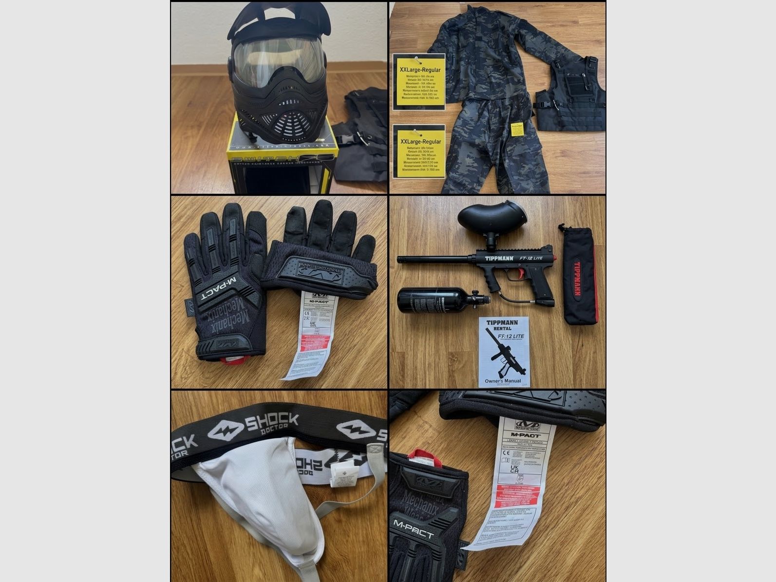 Set complet Paintball NEUF & jamais utilisé – Tippmann FT-12, masque Proto, tenue camo (XXL), Mechanix L & accessoires Prix négociable, image 1 sur 12