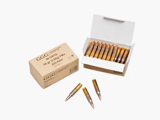 1300 disparos GGG .223 Rem 55grs FMJ munición de rifle_ Preferiblemente recogida