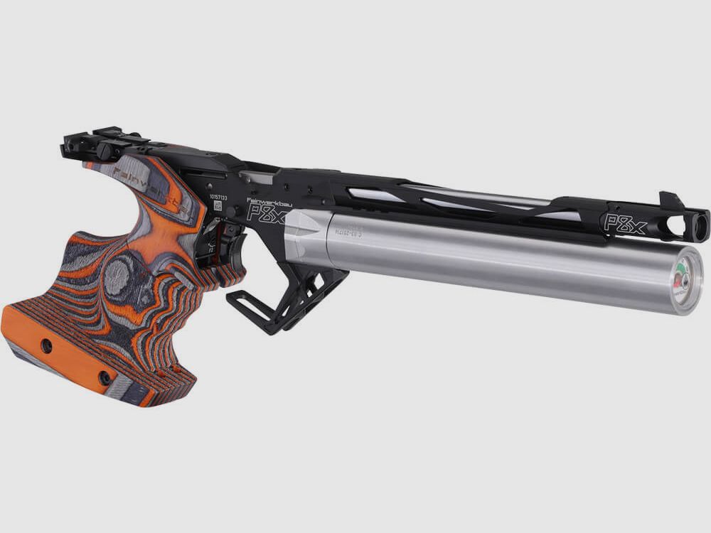 Feinwerkbau P8X Laminated Orange — Left-handed shooter, image 2 of 7