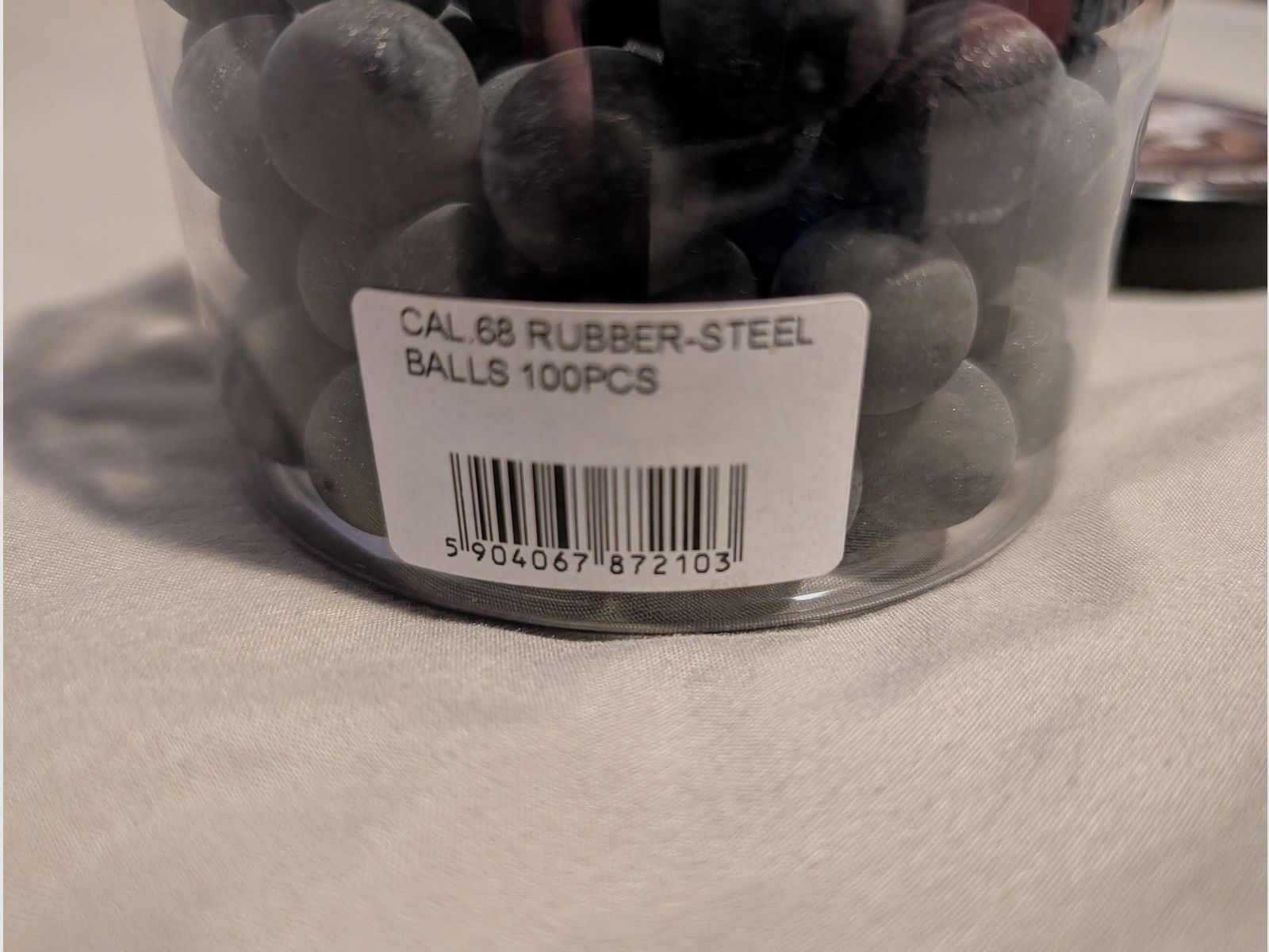 cal .68 Gummi-Stahlkugeln - 100 Stück + Gratis Pfefferkugeln