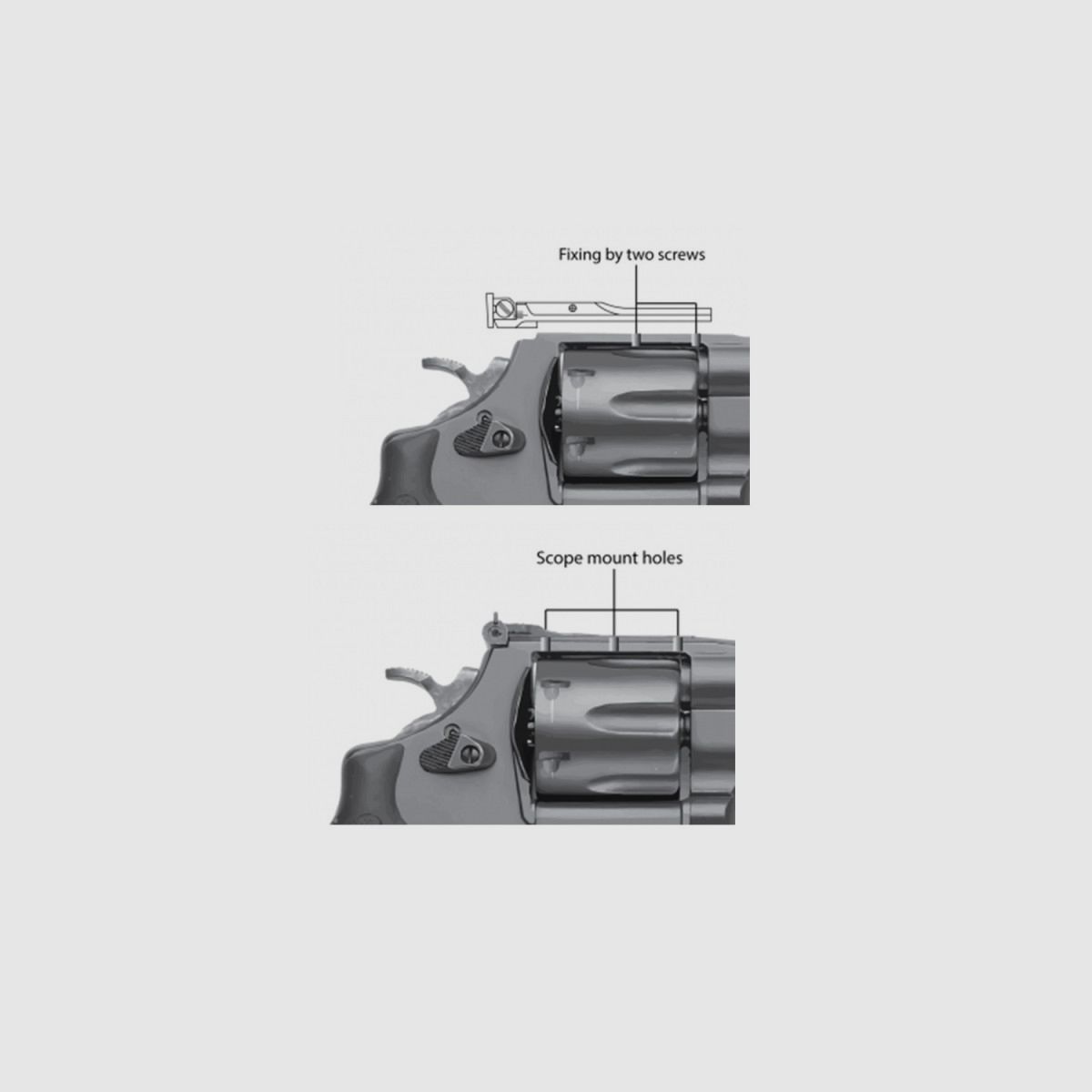 LPA WXT0407 Mirino Posteriore Regolabile per Revolver Smith&Wesson, immagine 2 di 2