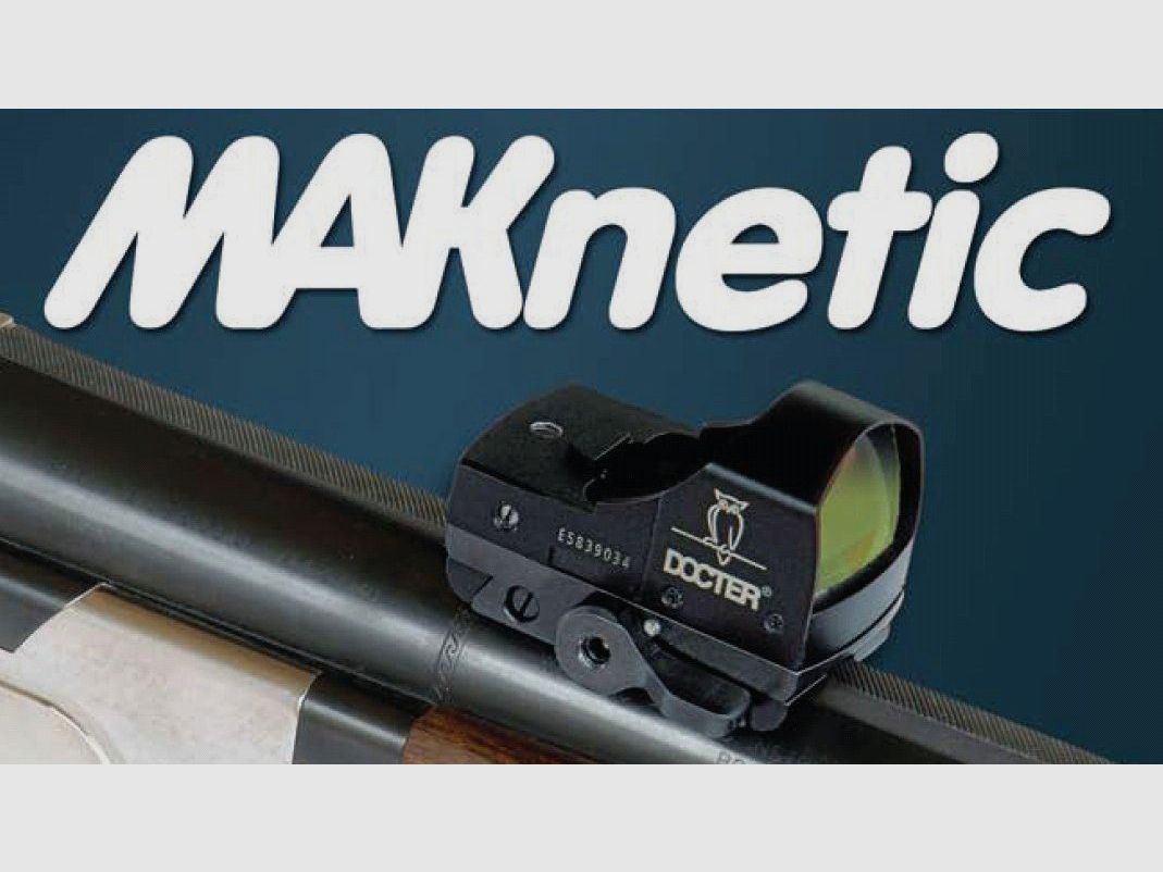 MAK Montage f. Leuchtpunktvisier KlickMontage Docter Sight f.Laufschiene 6mm MAKnetic