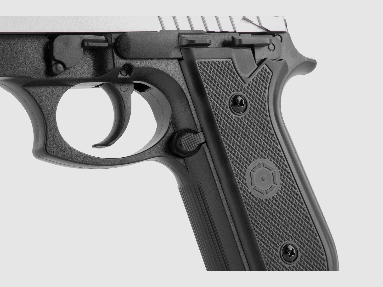 Cybergun PT92 H.P.A. Zilver/Zwart 6mm - Airsoft Veerdruk