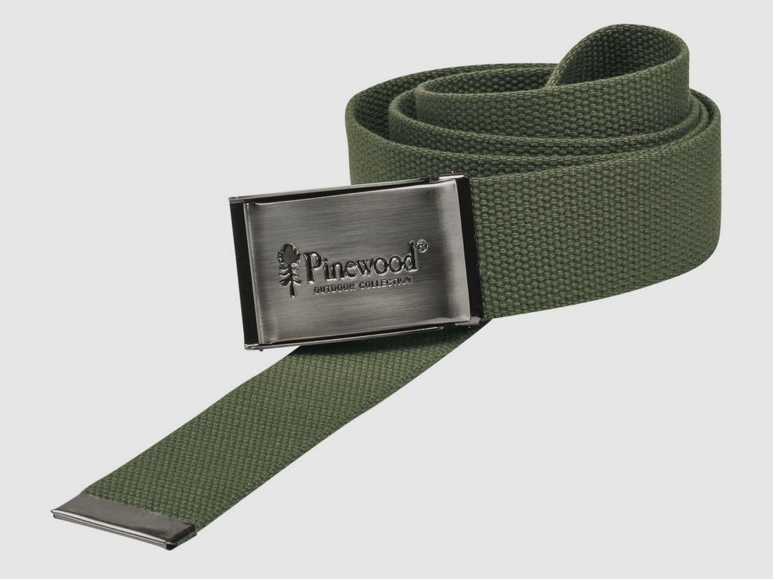 Pinewood Canvas Gürtel Farbe: Grün