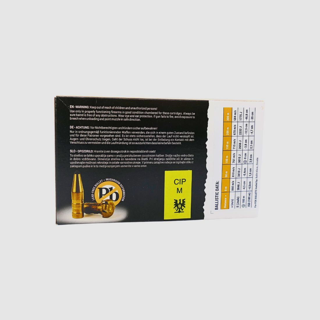 Fox-Bullets 8x57IS Hunter Classic 10,4g/160gr Büchsenpatr. bleifreii, Bild 2 von 2