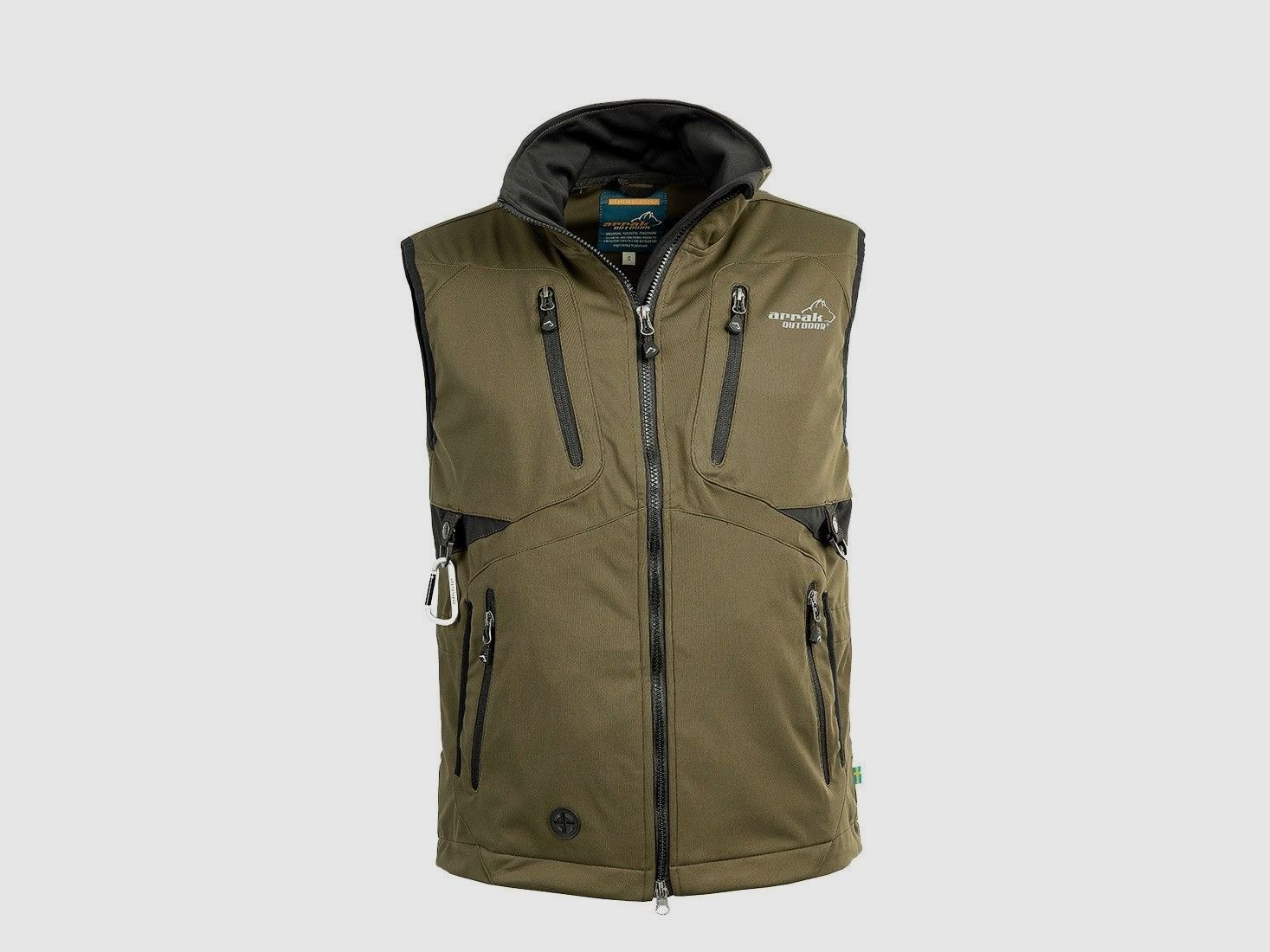 Arrak Outdoor Acadia Gilet Softshell Homme Olive 5XL