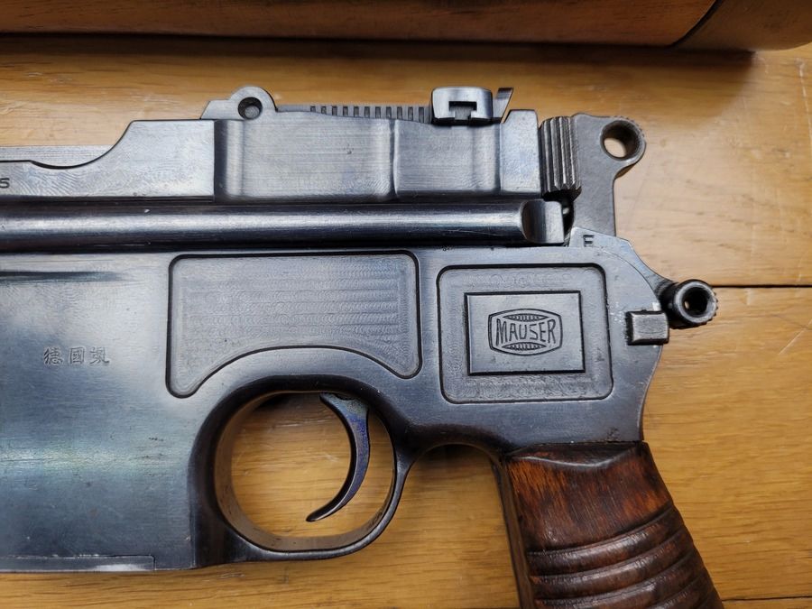 Raro Pistolet Mauser C96 modelo 1930 – Fabricación de Mauser para la Revolución China – Funda de culata Mauser original – 10 disparos en calibre 7,63 Mauser – ¡Una pieza simplemente magnífica!, imagen 4 de 22