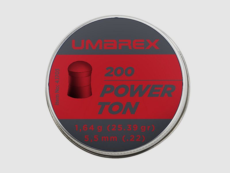 Rundkopf Diabolos Umarex Power Ton Kaliber 5,5 mm 1,64 g glatt 200 StĂĽck
