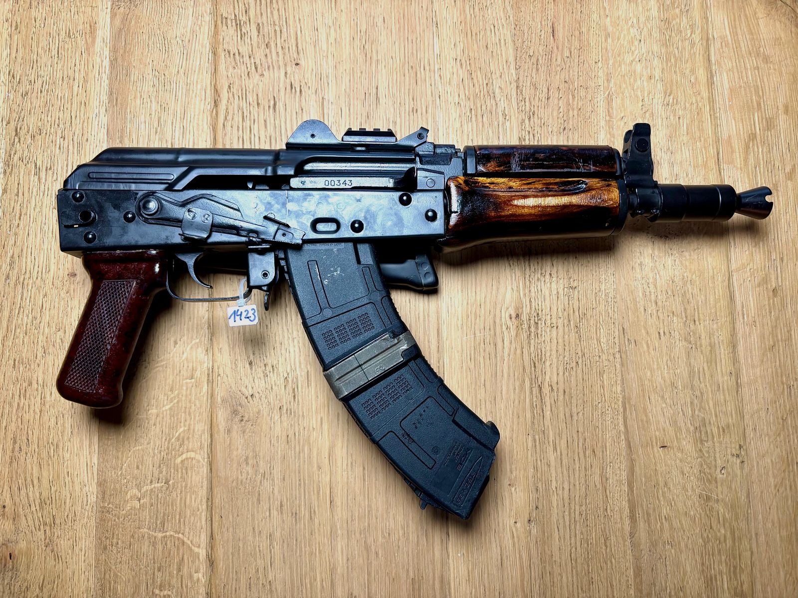 (1423) Pistola semiautomatica AKS - 74 U Cal. 7,62x39 - rara - non AK47 o AK74