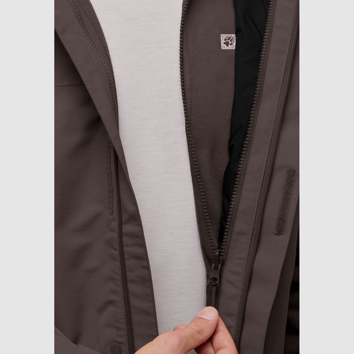 JACK WOLFSKIN Altenberg 3in1 Jkt M Peat