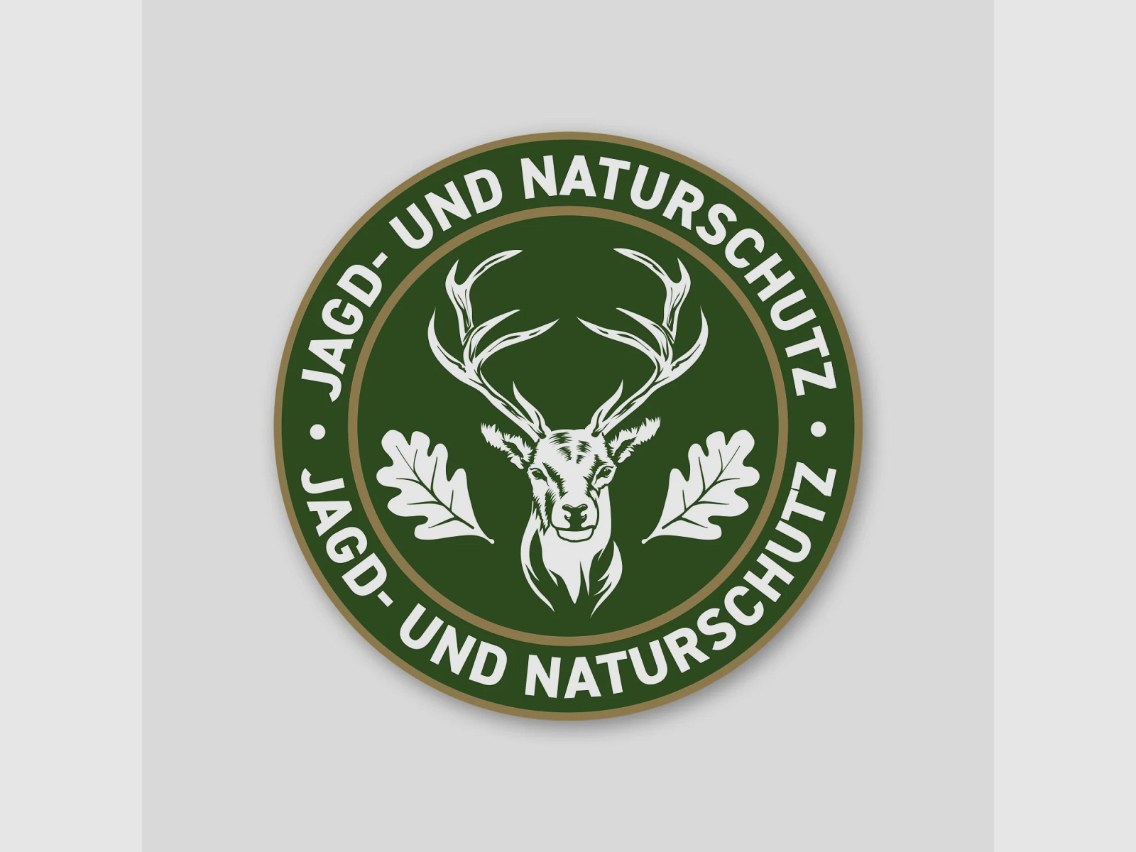Jagdaufkleber "Jagd- und Naturschutz" Hirsch Logo