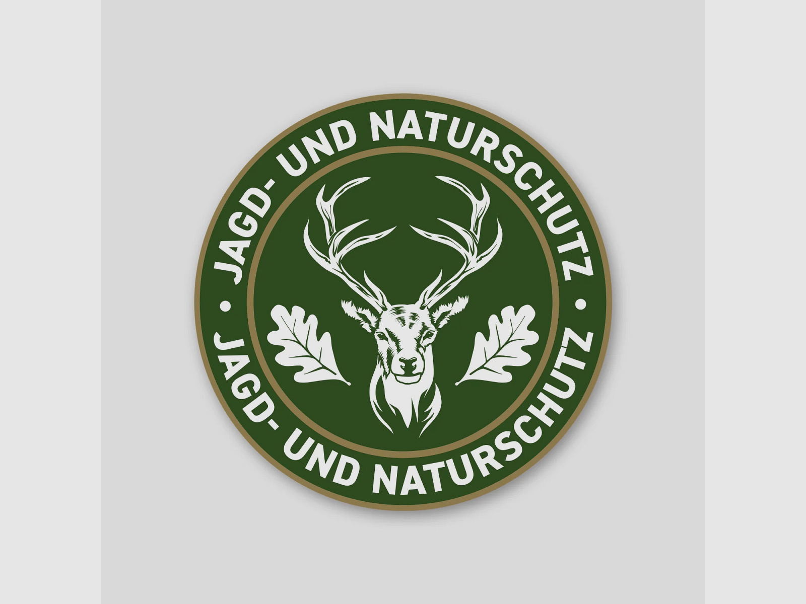 Jagdaufkleber "Jagd- und Naturschutz" Hirsch Logo