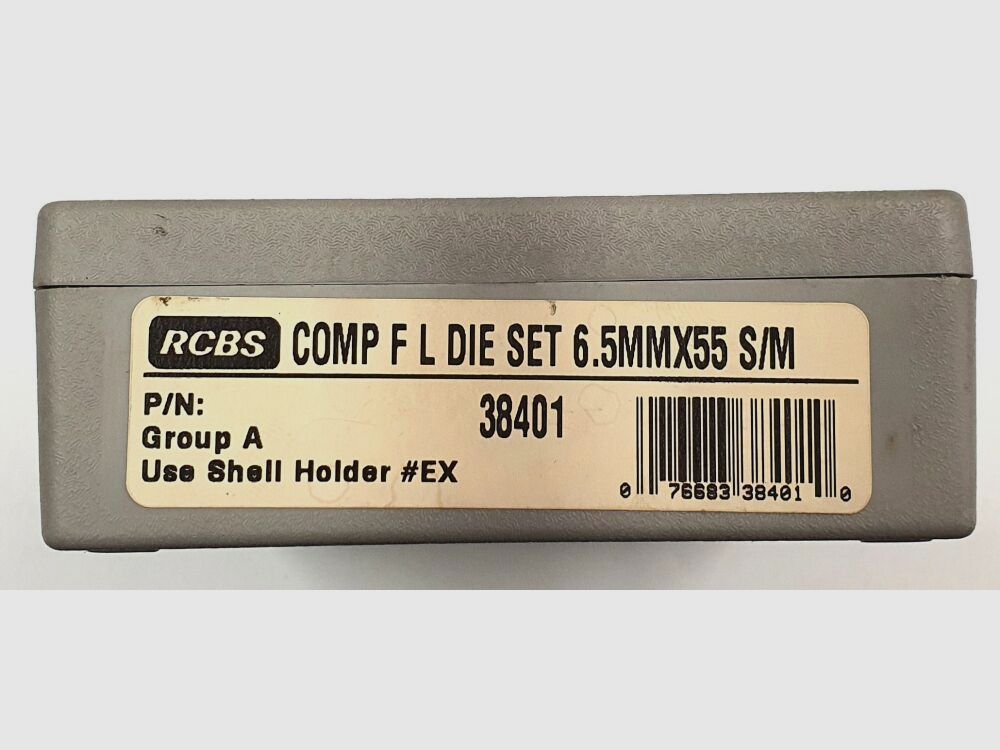 Ensemble de matrices RCBS Reloader Competition Full Length, 6,5x55SE