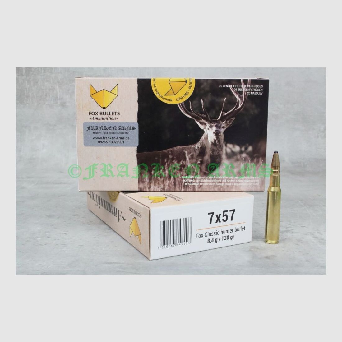 FOX Bullets Classic Hunter 7x57 130gr. 8.4g 20 pieces volume prices