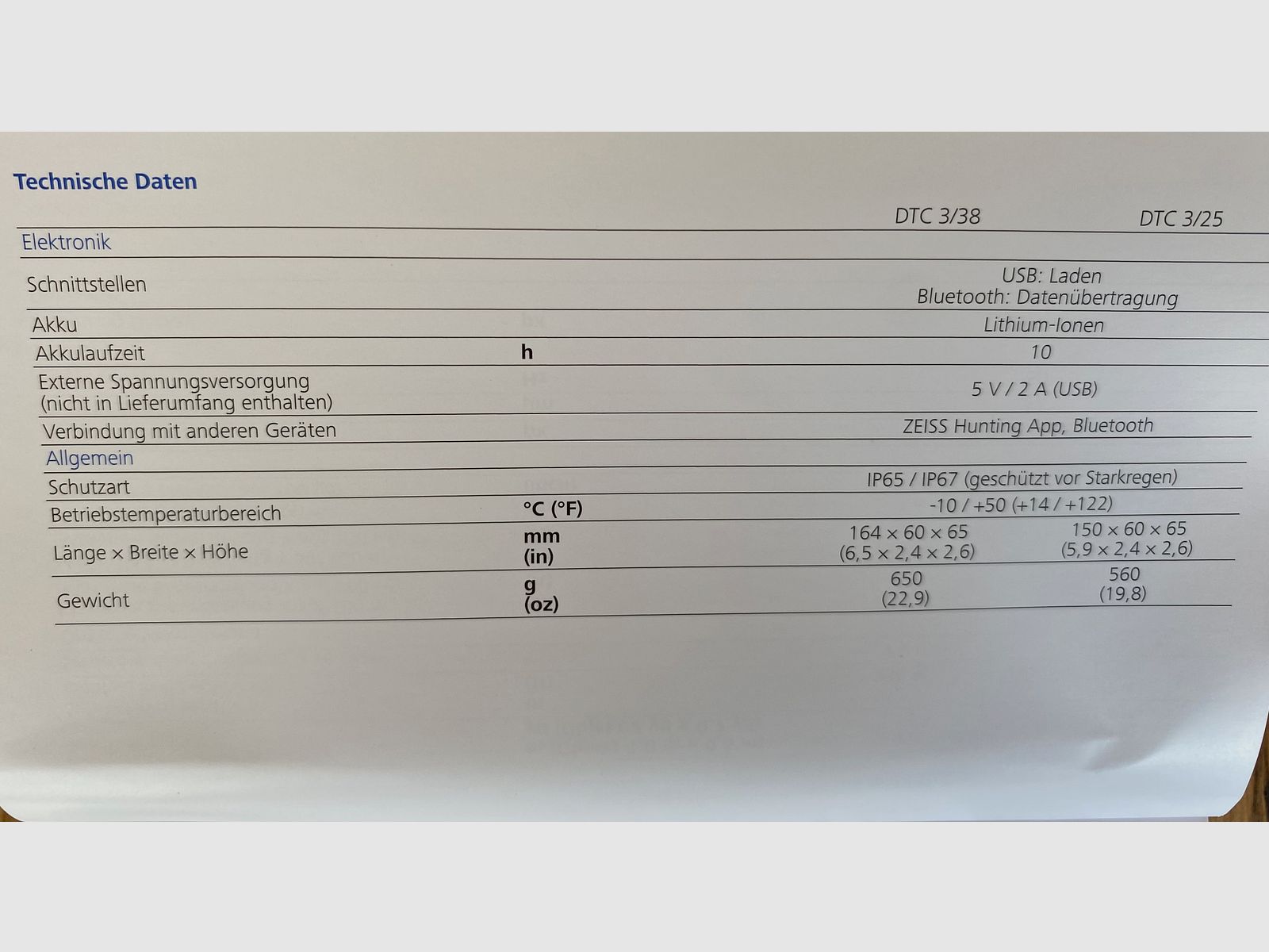 Zeiss DTC 3/38