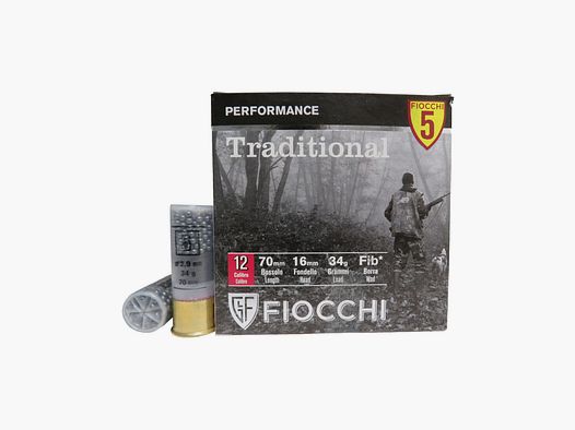 Patrony Fiocchi Traditional Filcowy Wkład kal. 12/70 34 g ołów 5
