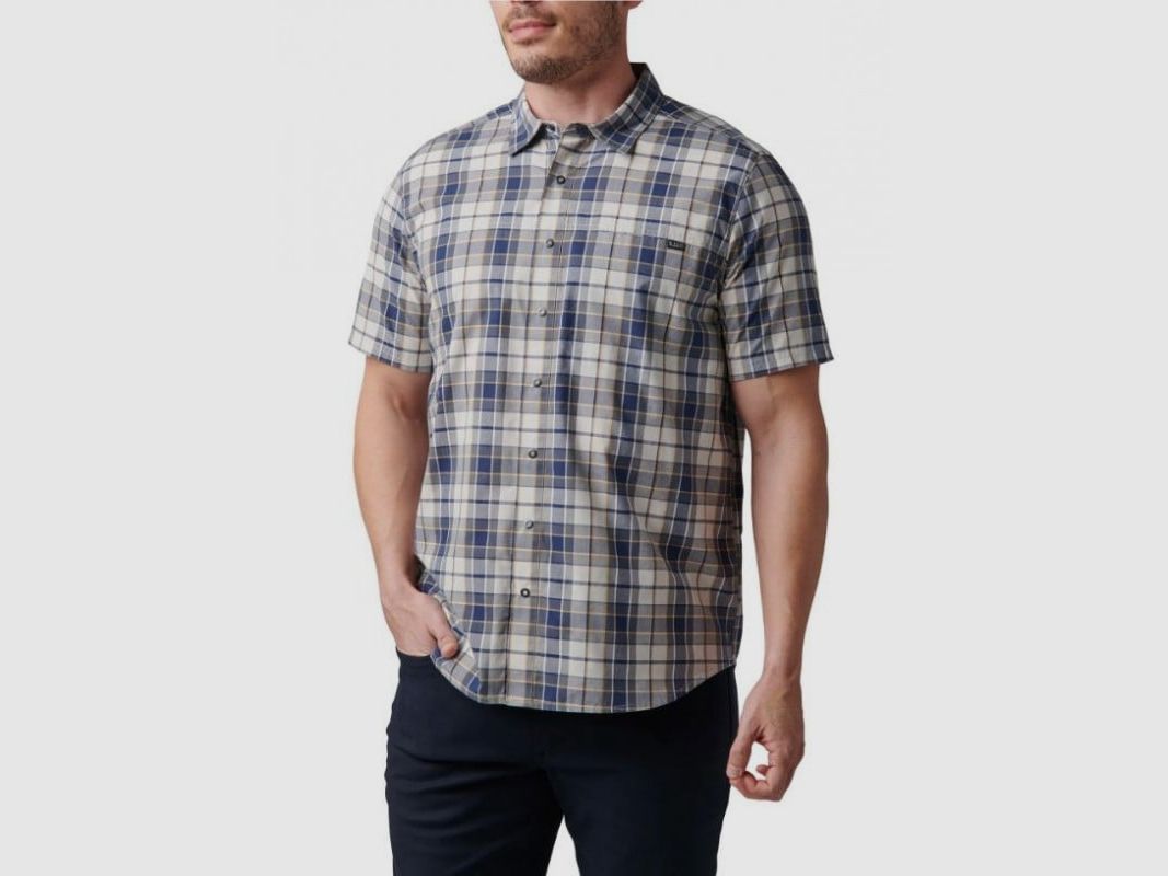 5.11 CAMICIA WYATT SHORT SLEEVE PLAID SHIRT