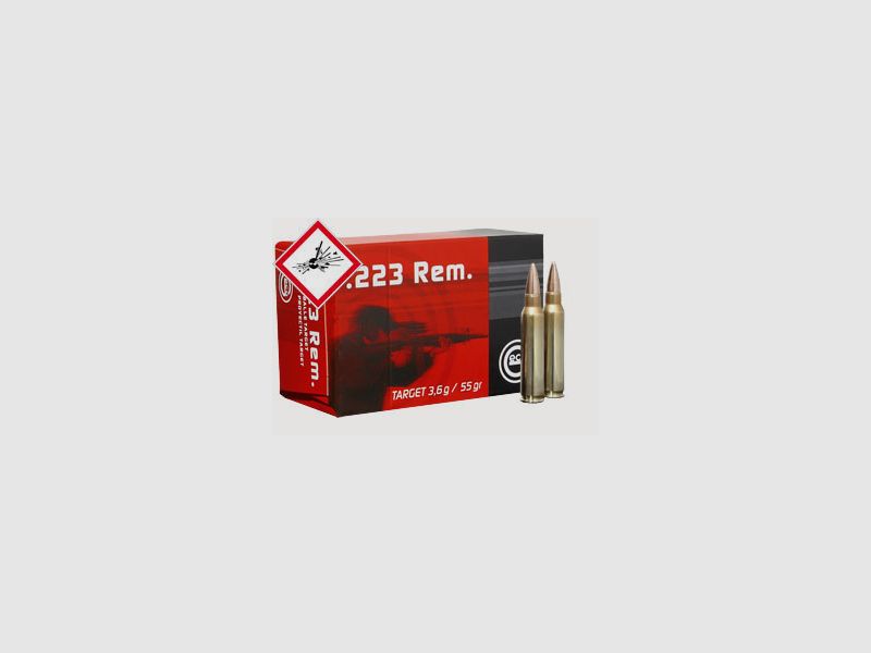 Geco Target rifle cartridge .223 Rem FMJ 55