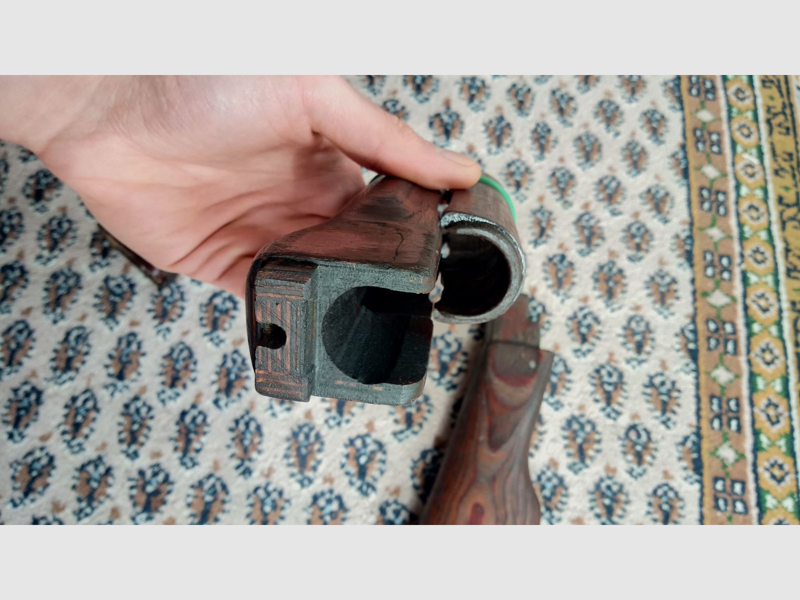 Komplettes Holz Laminat Festschaft Set inkl. Bakelit Griff, Schaft und Handschutz /  AKM und AK74