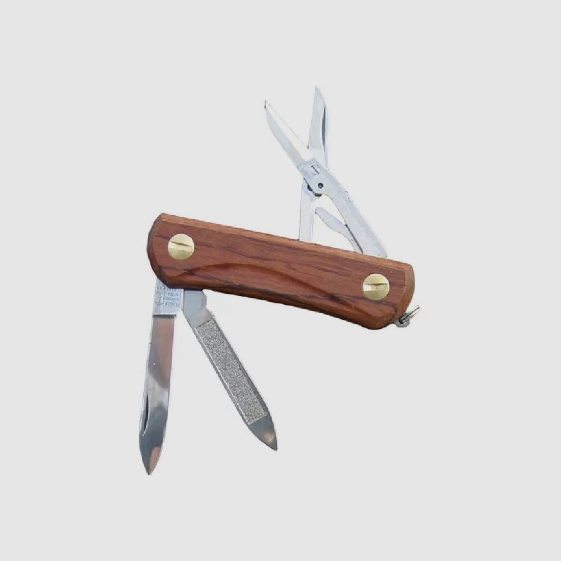 EKA-WENGER Junior Bubinga Taschenmesser mit Klinge, Feile und Scheren, Bild 1 von 3