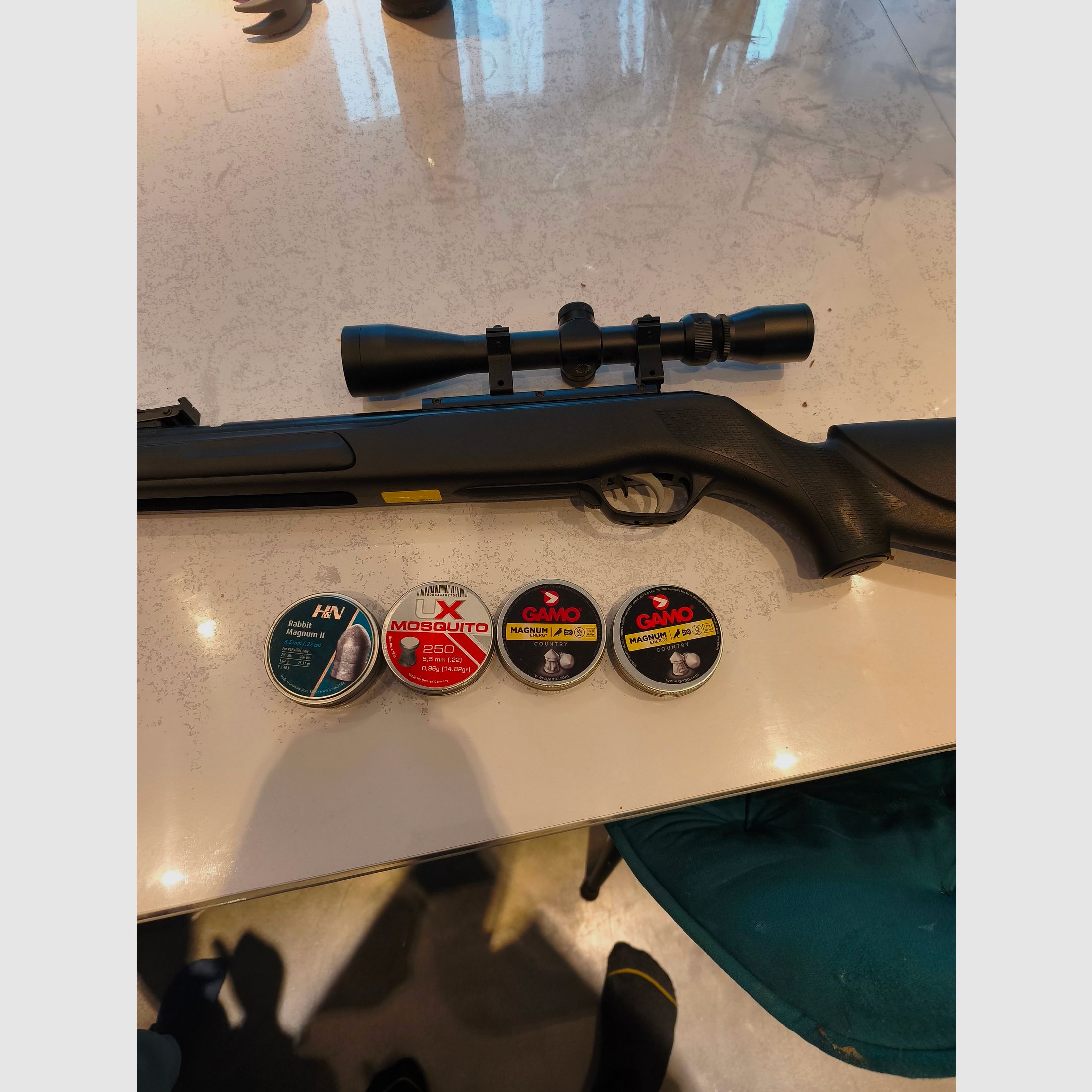 Carabina de aire comprimido calibre 5,5