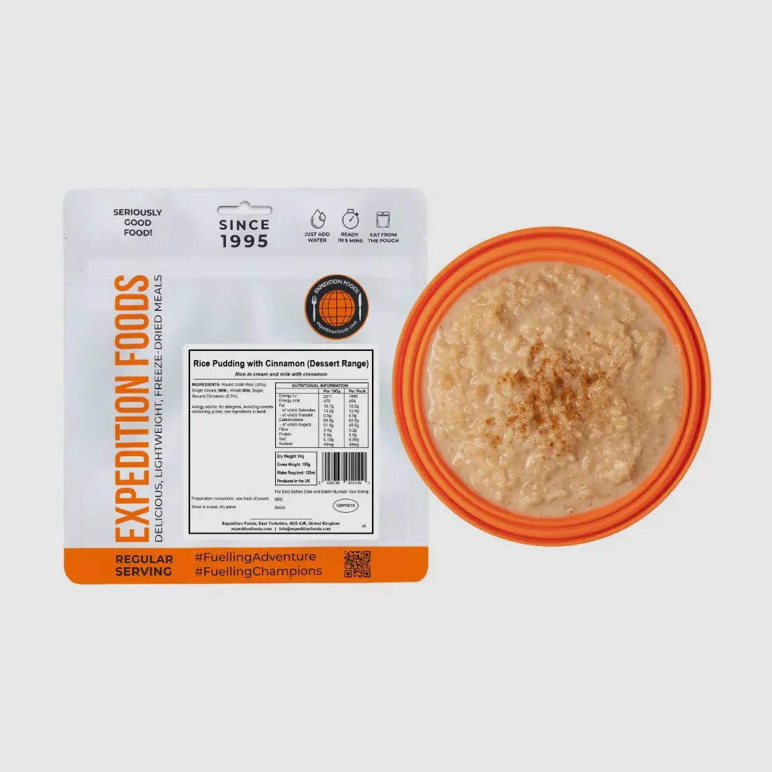 Rice Pudding with Cinnamon (450 kcal) [Vegetarian & Gluten Free], image 3 of 4