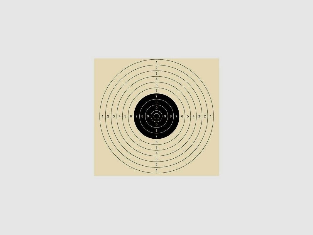 Tarcza strzelecka 25 m/50 m pistolet / GKG