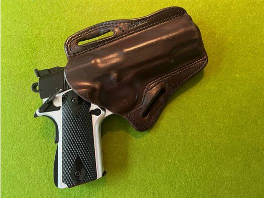 KRAMER SCHNELLZIEHER PANCAKE HOLSTER COLT 1911 BAUÄHNLICHE AUCH CZ 75 SCHLANKE KAL. 9