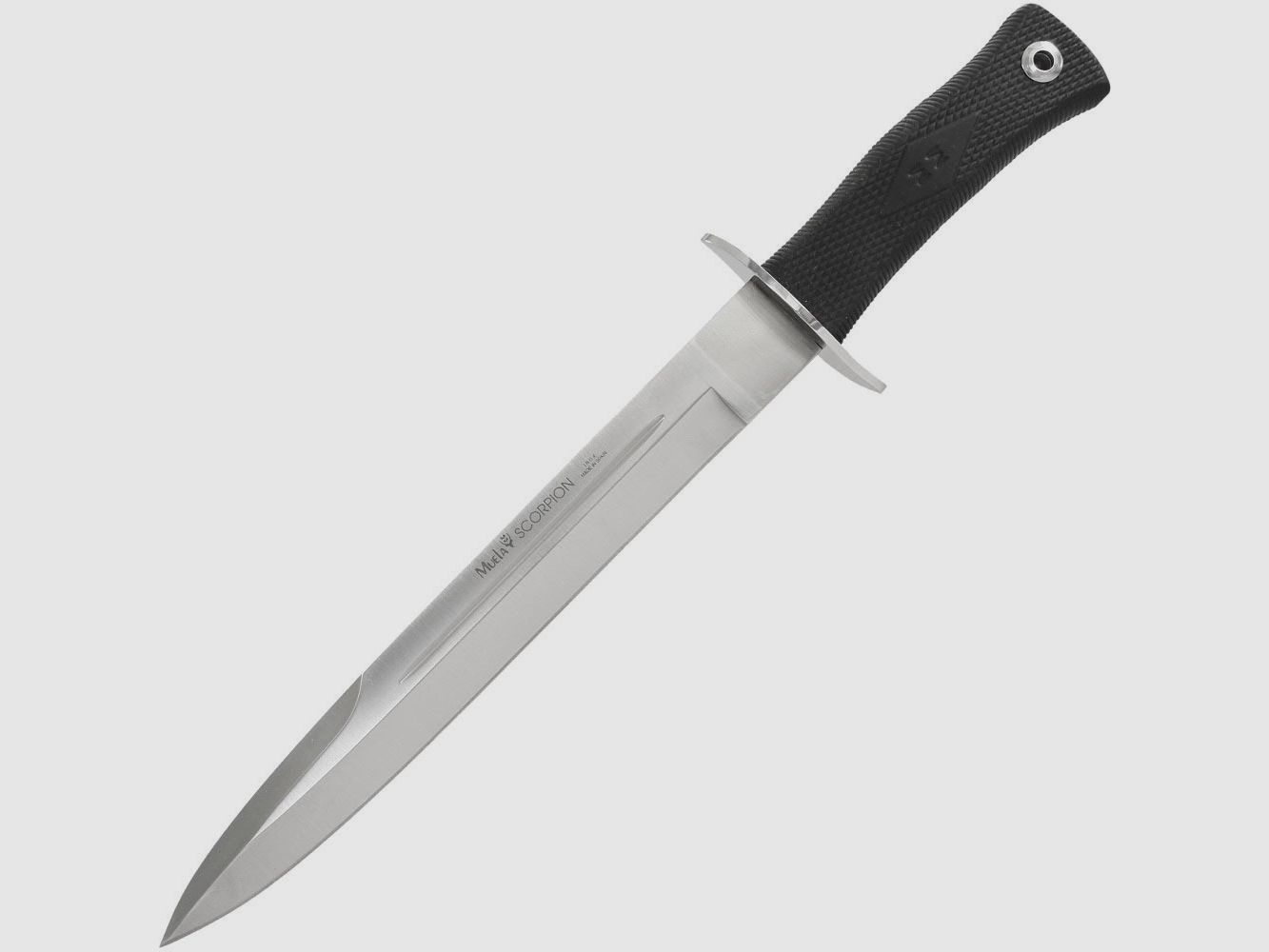 Muela Scorpion black and steel Messer