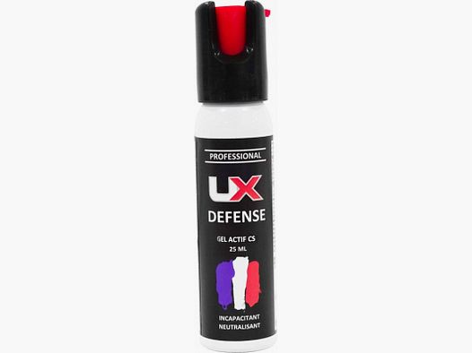 Bombe De Defense Ux Gel Cs 25ml Capot 1/4 De Tour