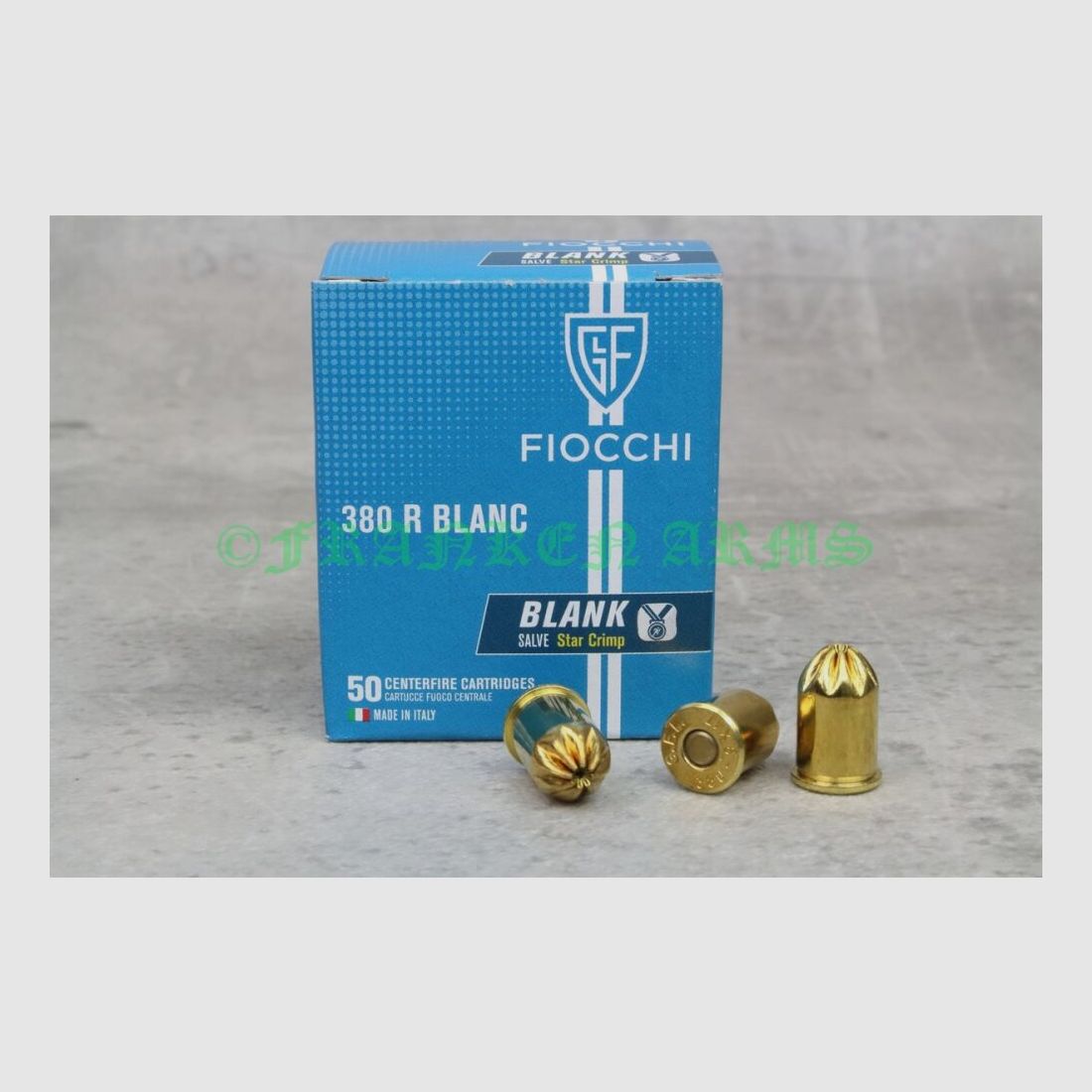 Fiocchi 9mm R.K. Cartouches à Blanc 50 Pièces