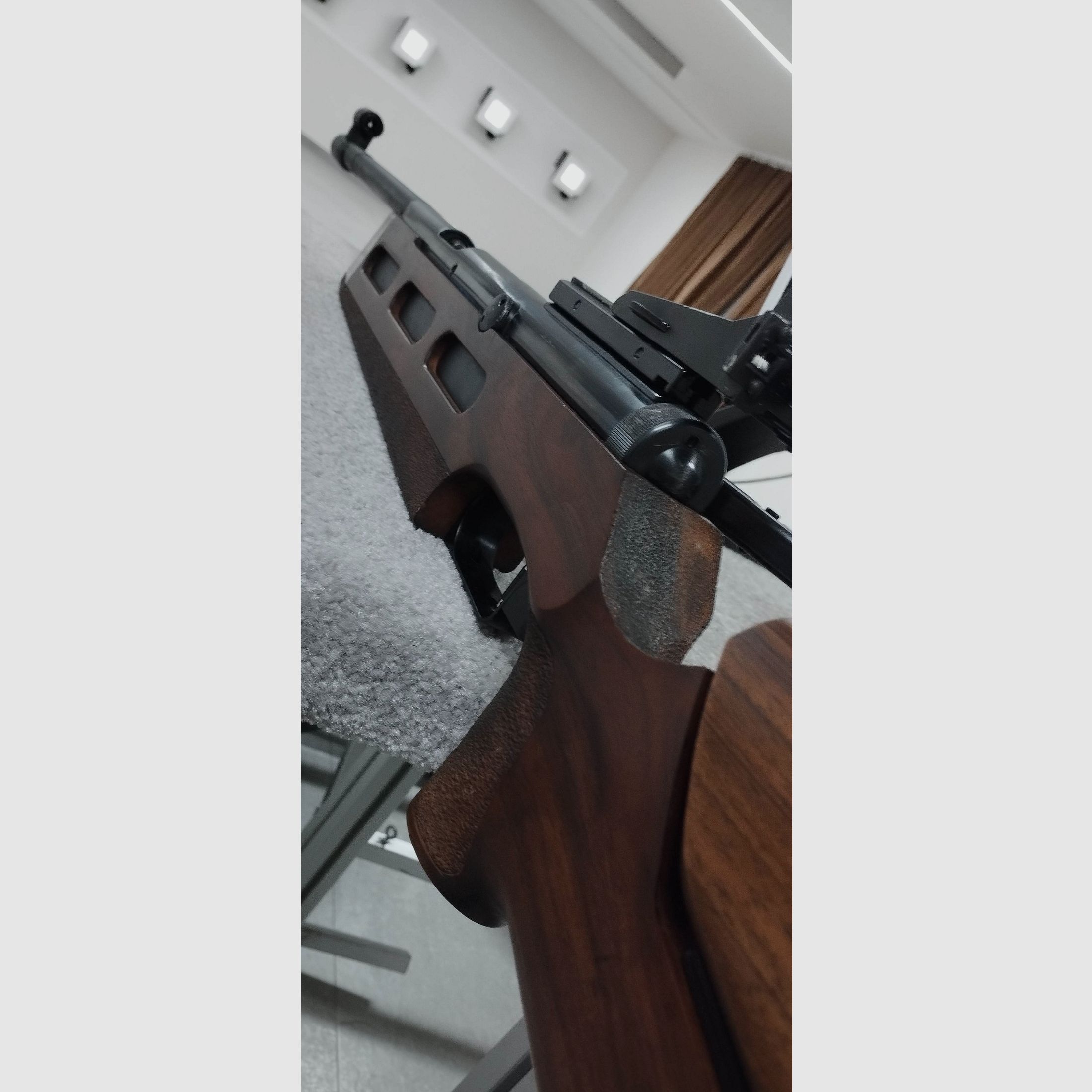 DIANA 75 Match Luftgewehr Cal.4,5mm + verstellbares Ringkorn 
