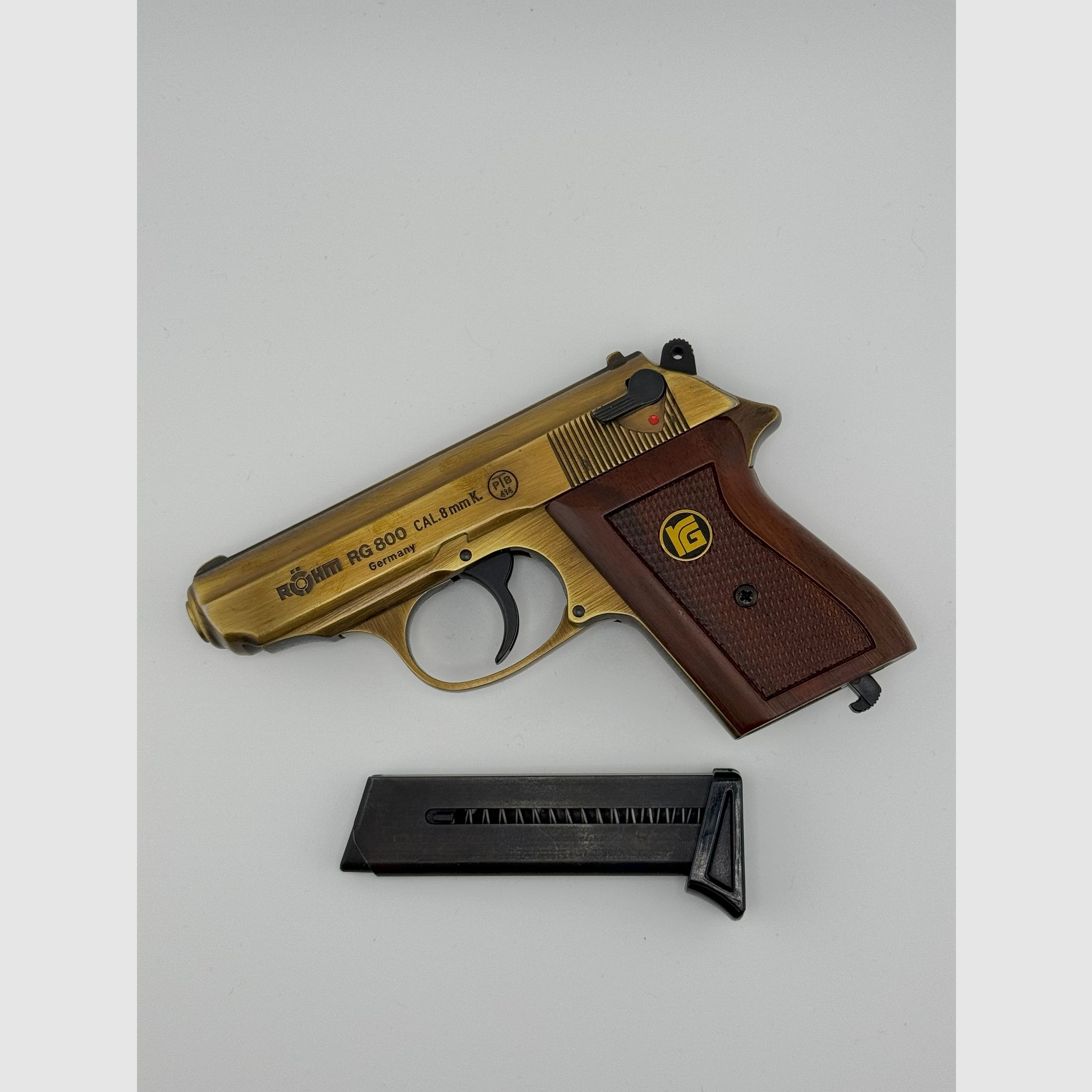 Röhm RG 800 SSW Sondermodell „Altmessing“ - PTB 414 - Beschussjahr KD (1993)