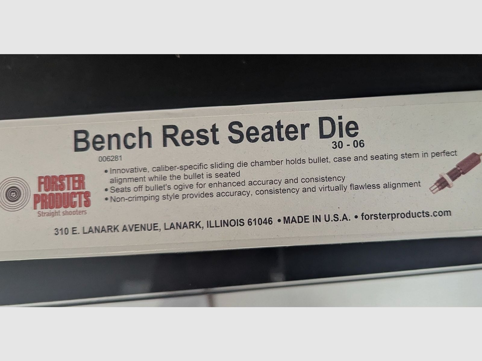 Forster Benchrest Seater Matriz 30-06 como nuevo